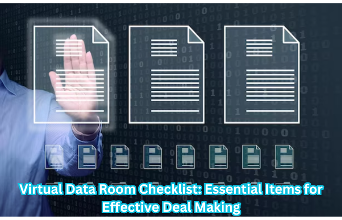 "Virtual data room checklist being reviewed - Key to secure and efficient deal-making."
