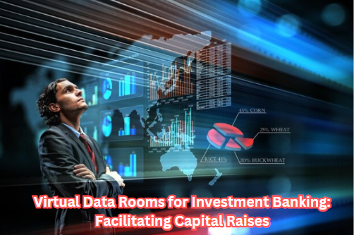Secure virtual data room for investment banking transactions.